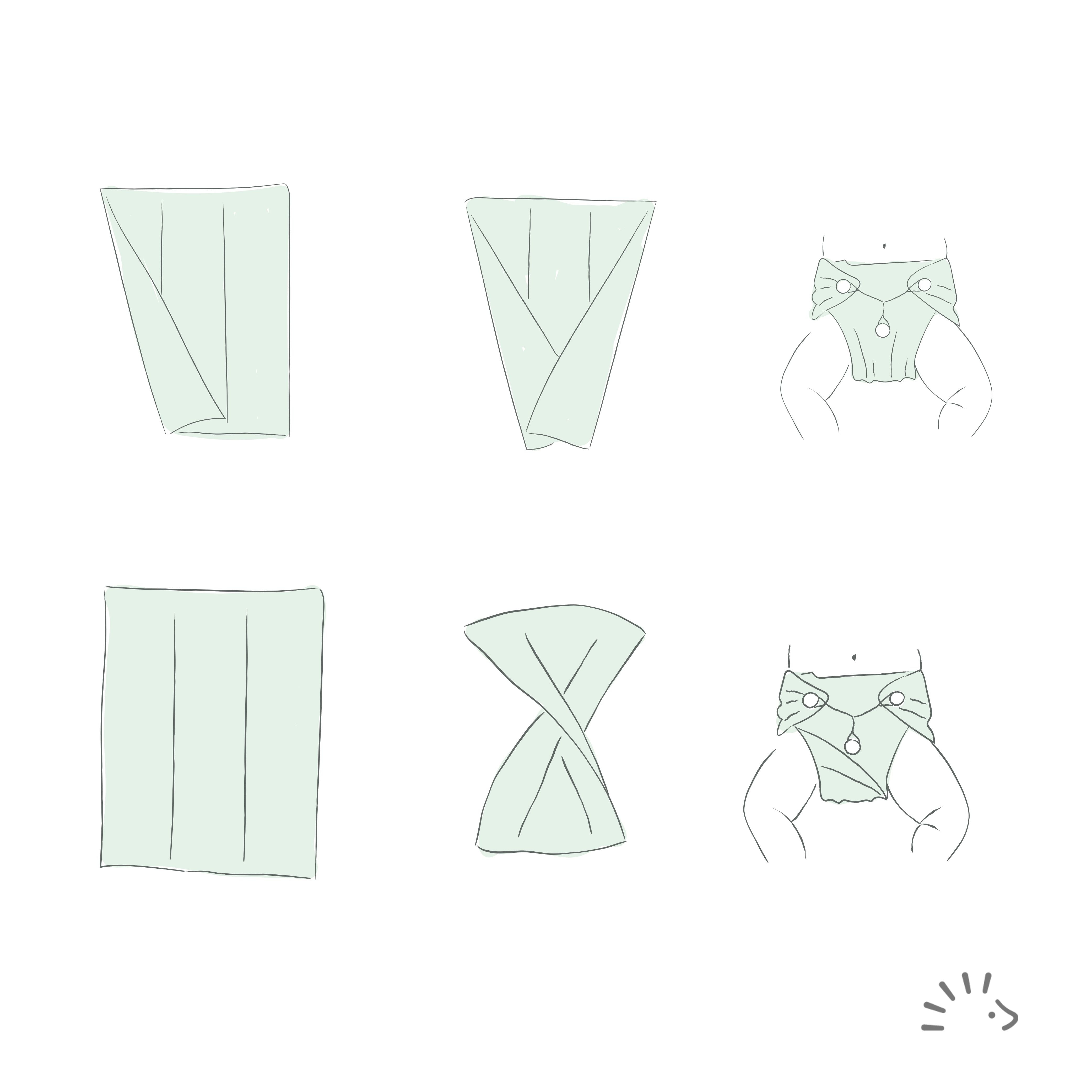 5 prefold in COTONE biologico Popolini