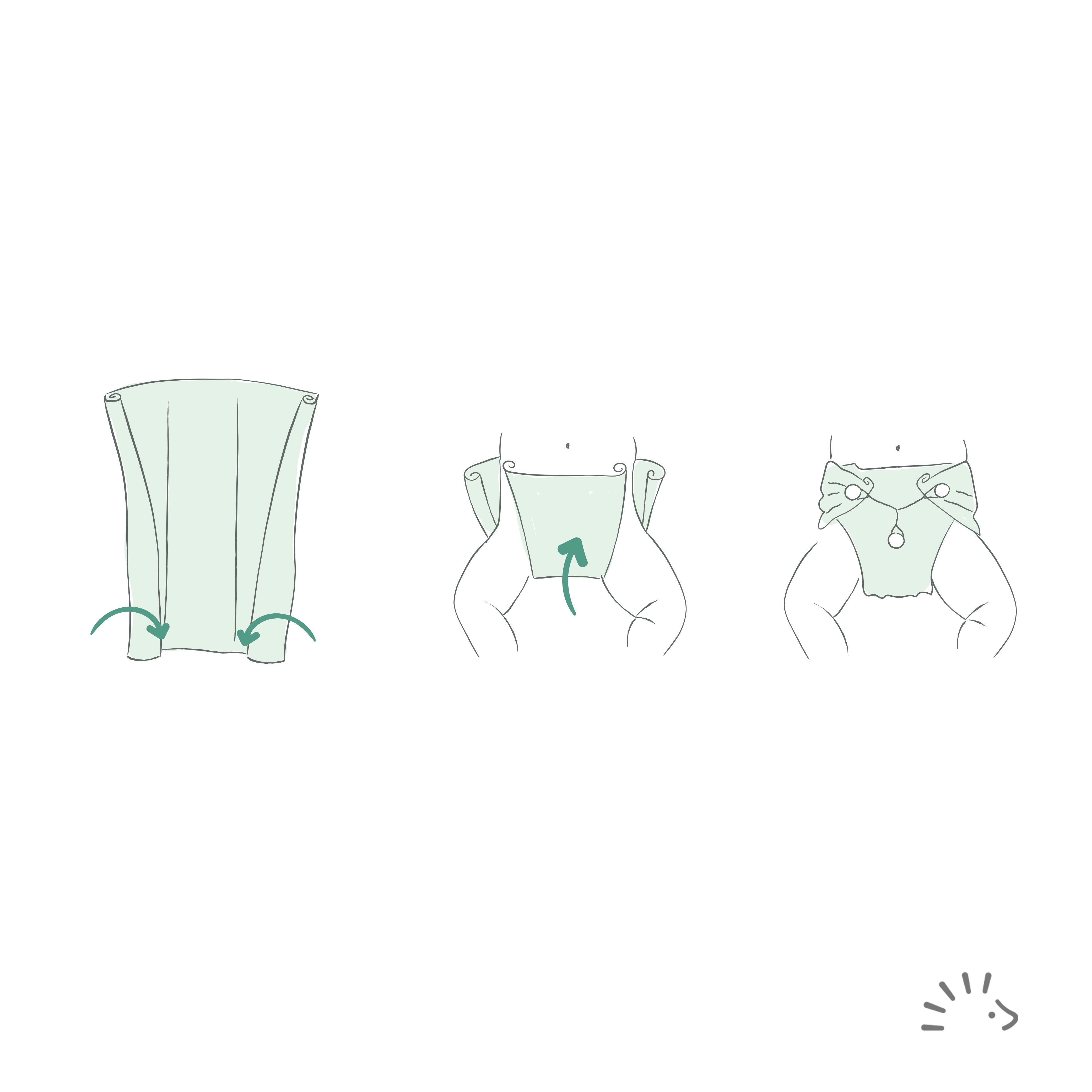 5 prefold in COTONE biologico Popolini