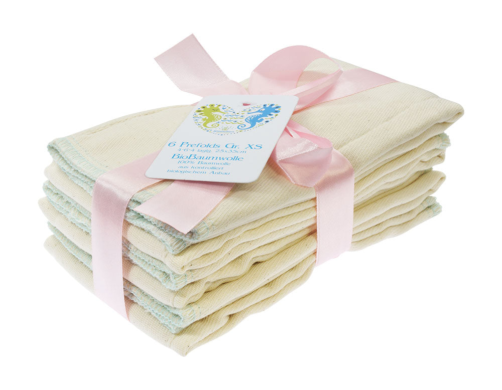 Blümchen Prefold TWILL in COTONE biologico certificato