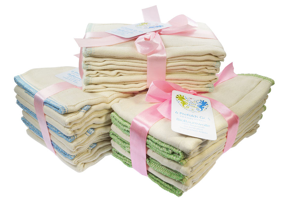 Blümchen Prefold TWILL in COTONE biologico certificato