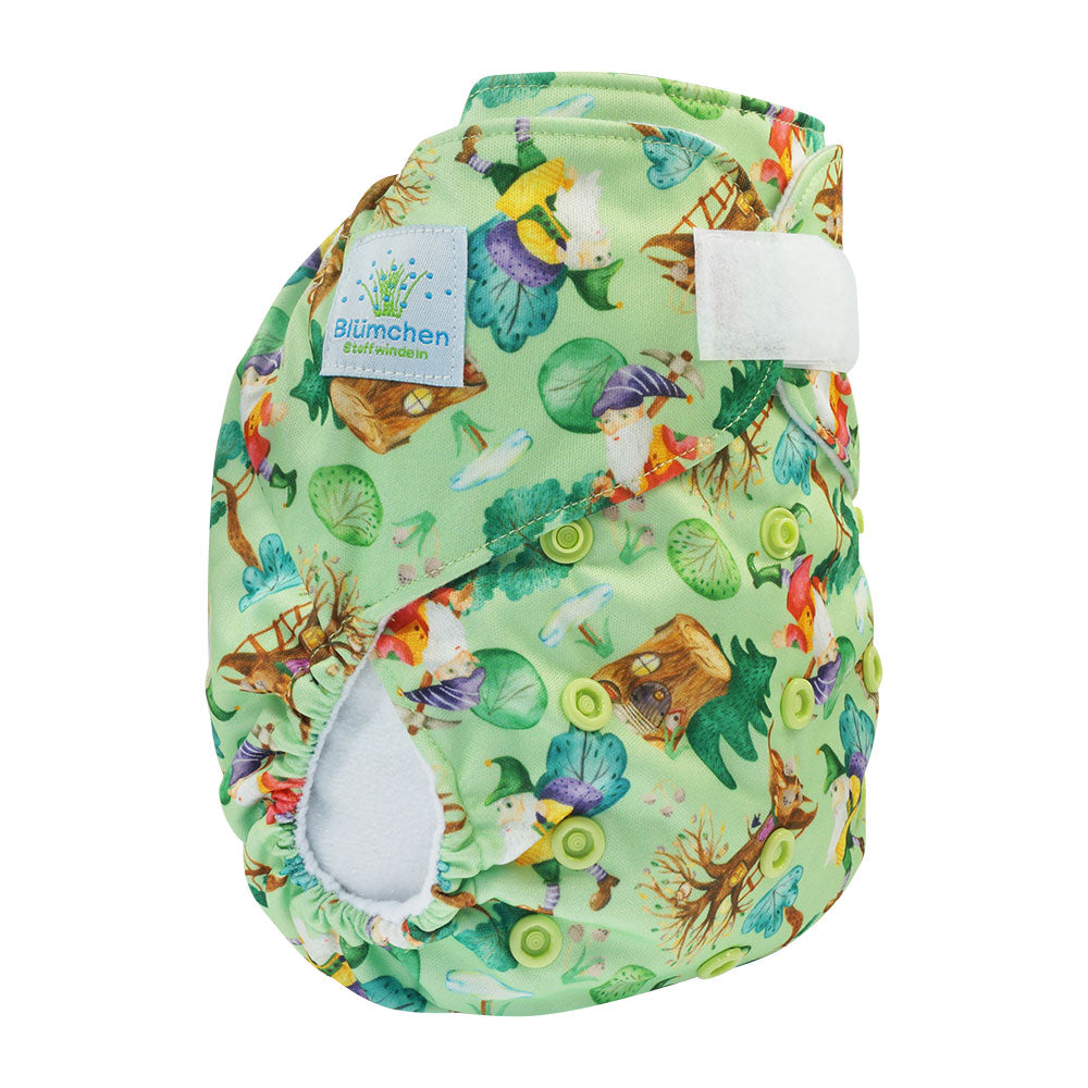 Pannolino lavabile POCKET Blümchen Velcro
