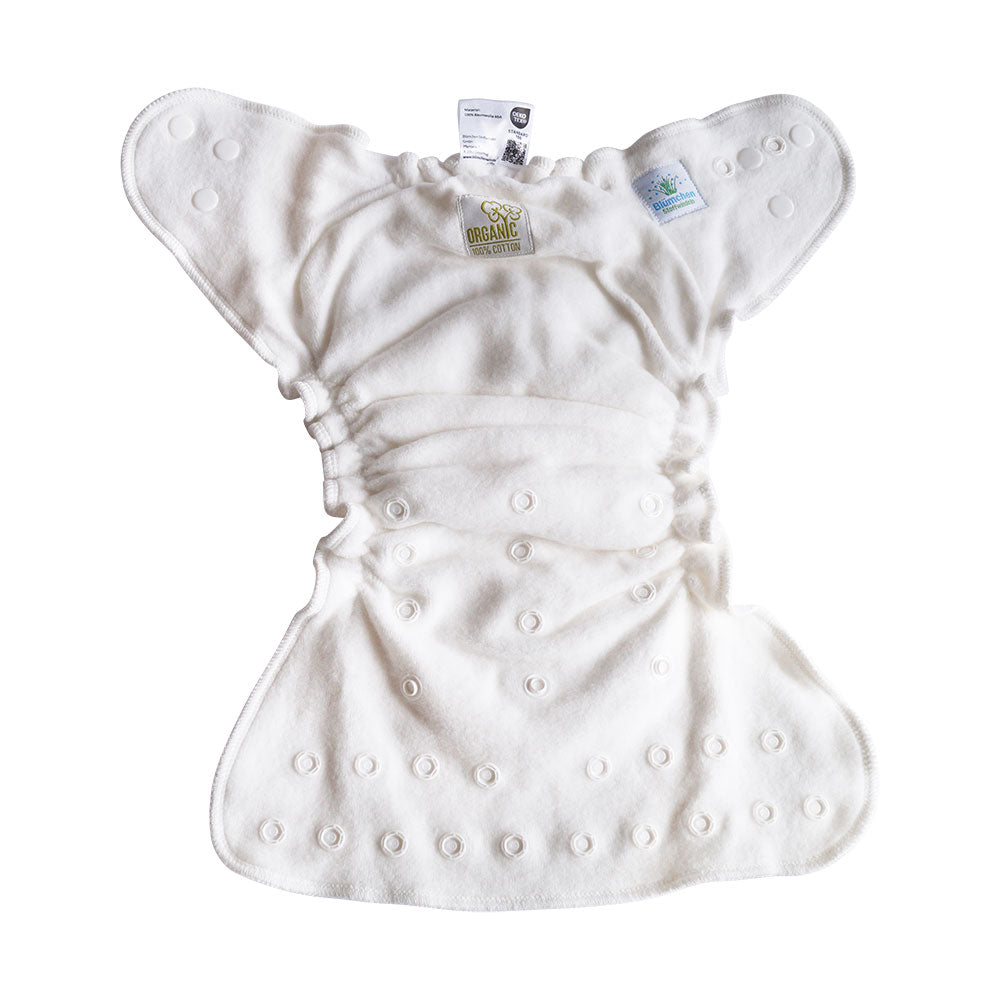 Pannolino lavabile da notte FITTED Blümchen 100% cotone bio supersoft