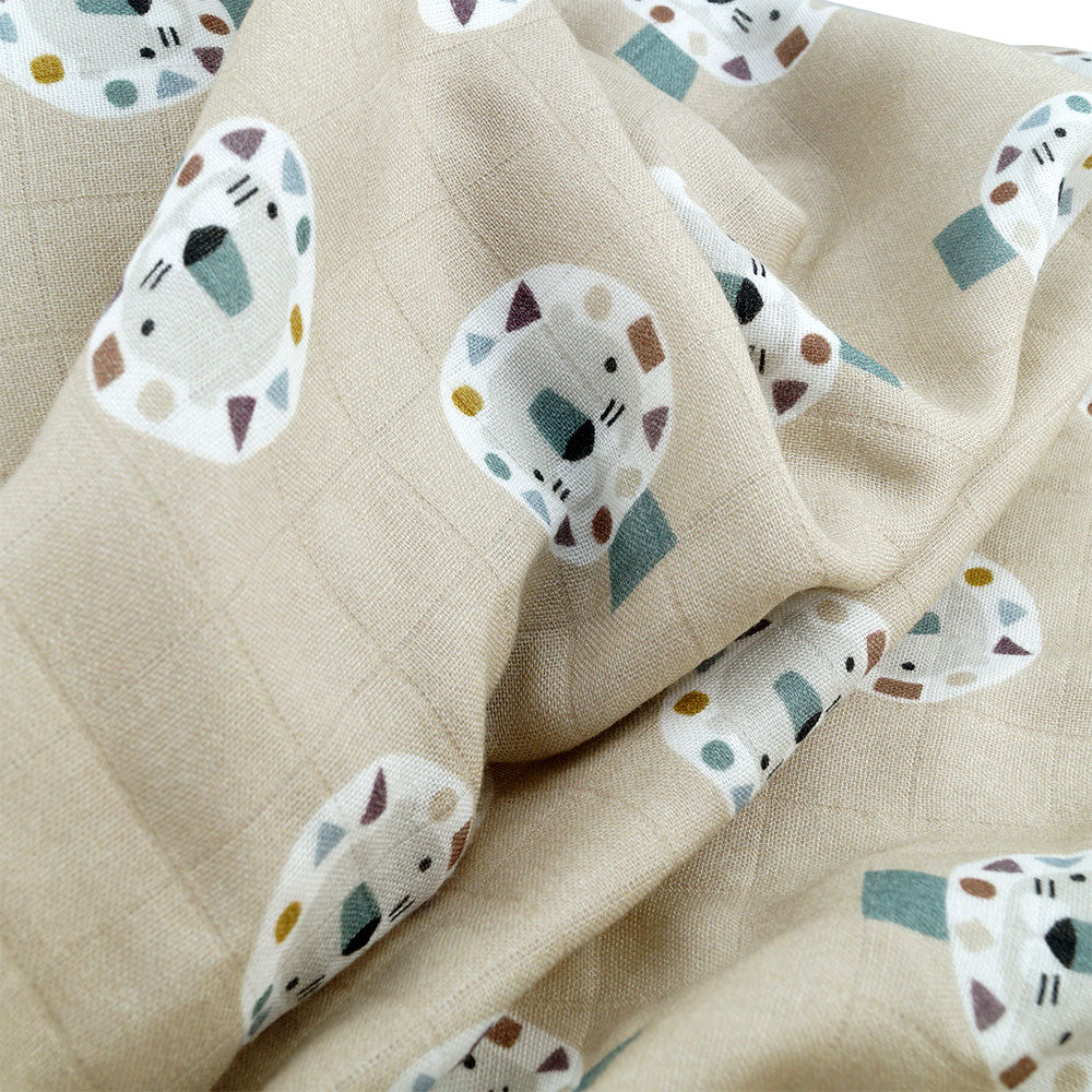 Blümchen Mussola in bamboo e cotone (120x110 cm)