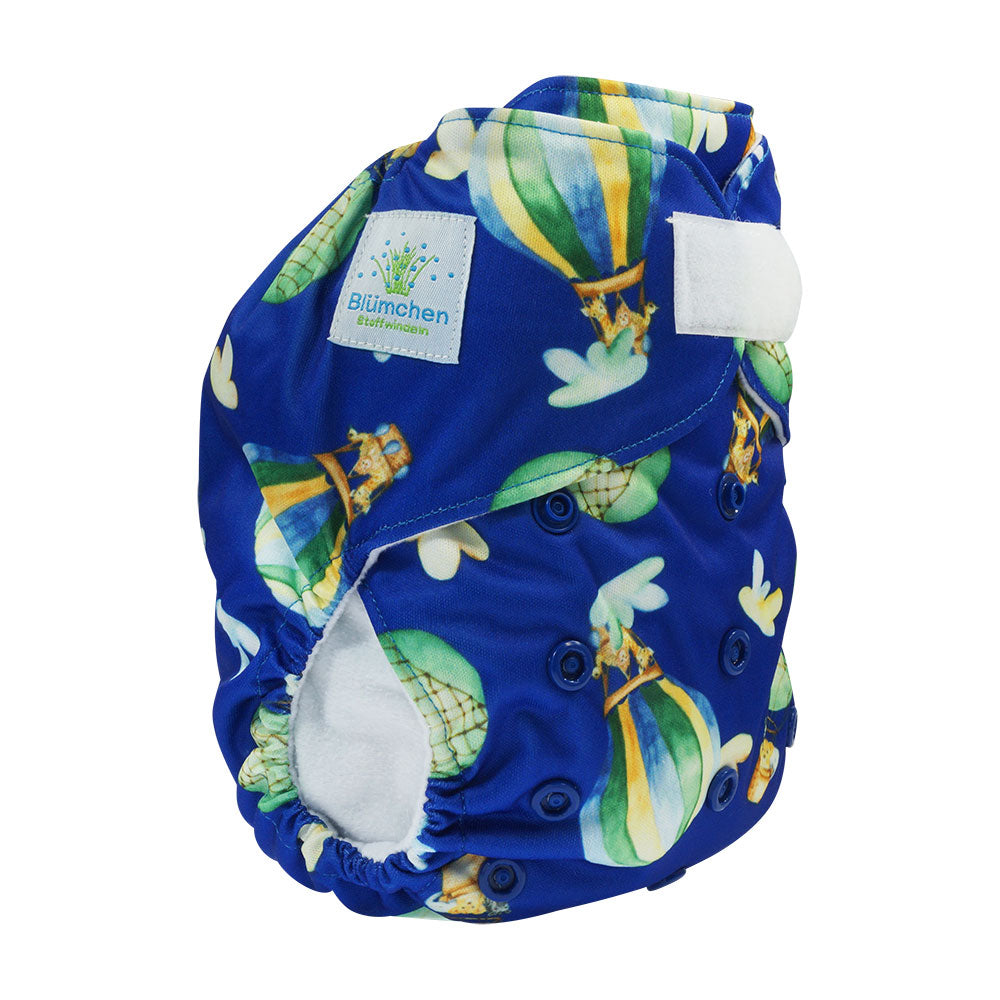 Pannolino lavabile POCKET Blümchen Velcro