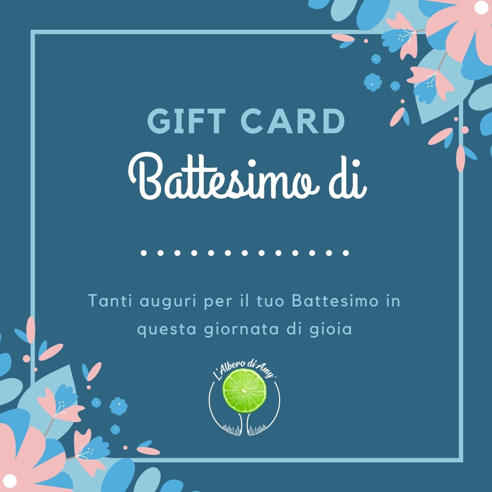 Gift Card Battesimo per Lui