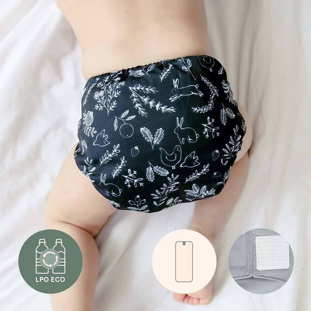 NOVITA'!!!!! Pannolino lavabile pocket VELCRO La Petite Ourse