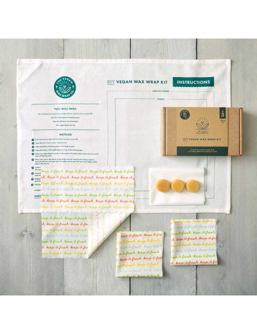Kit fai da te per realizzare involucri in cera VEGANA The Beeswax Wrap Co.