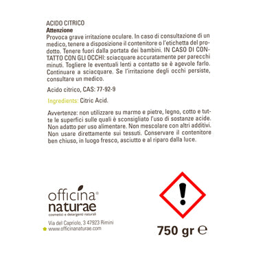 Acido Citrico anidro puro Solara