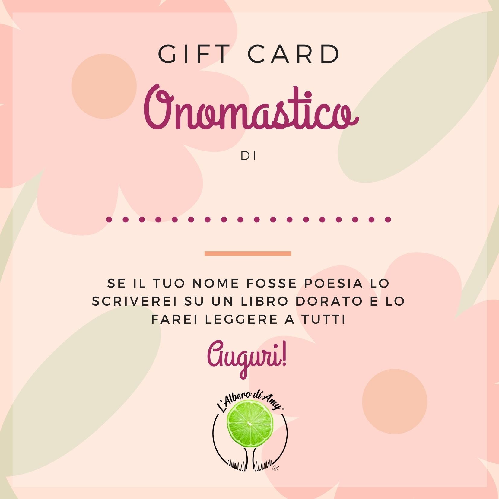 Gift Card Onomastico per Lei