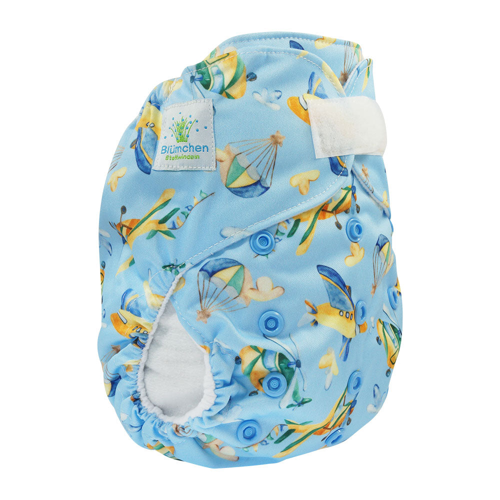 Pannolino lavabile POCKET Blümchen Velcro