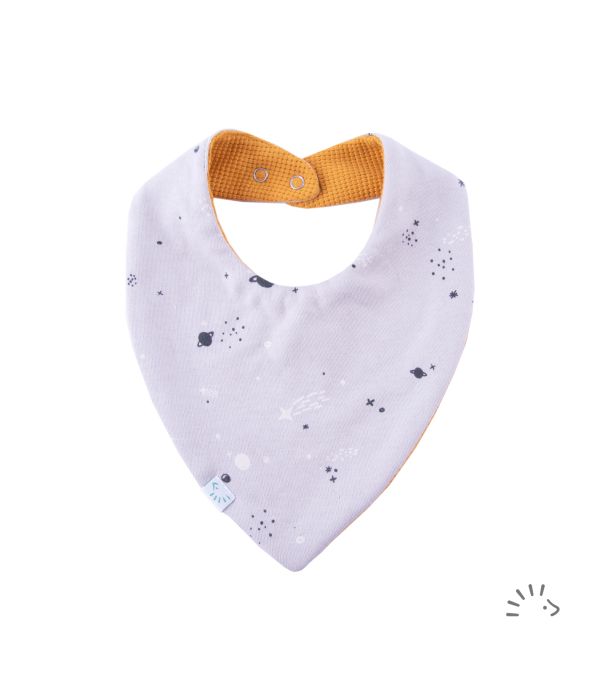 Bavaglia bandana reversibile in cotone Popolini