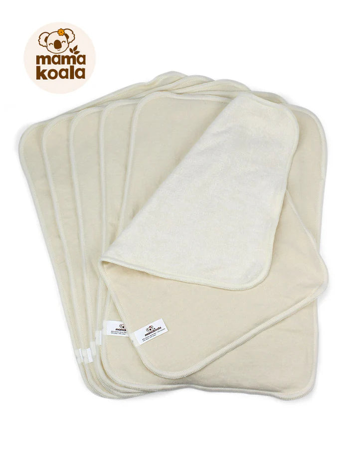 Inserto preflat 3 strati di bambù, canapa e cotone Mama Koala