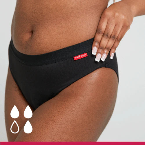 WUKA ULTIMATE™ Bikini (flusso medio) Slip da ciclo in cotone