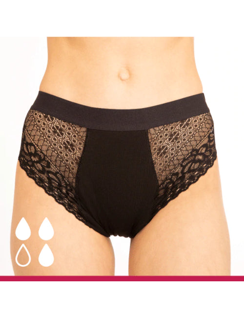 WUKA Ultimate™ Lace Hipster Brief (flusso medio) Slip da ciclo
