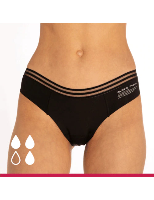 WUKA RE-PURPOSE™ Bikini taglio francese (flusso Medio) Slip da ciclo