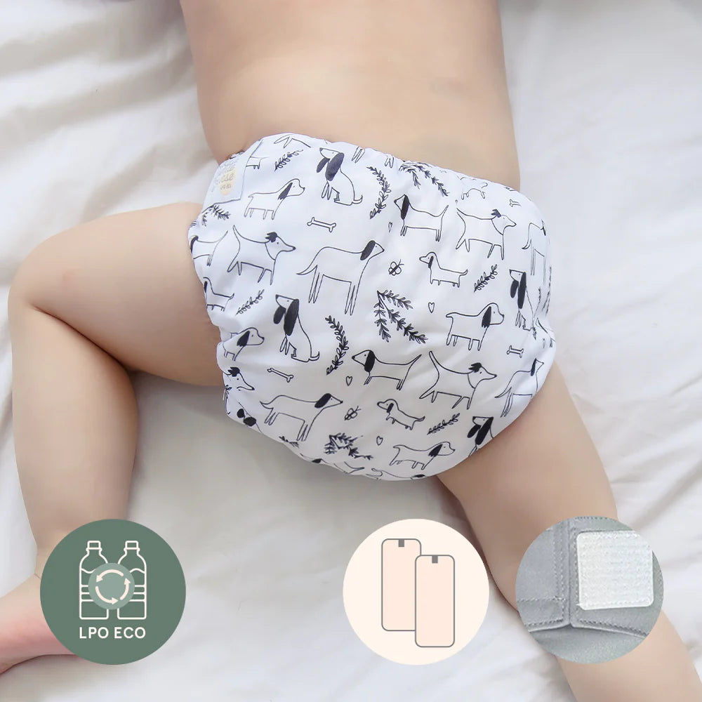 NOVITA'!!!!! Pannolino lavabile pocket VELCRO La Petite Ourse