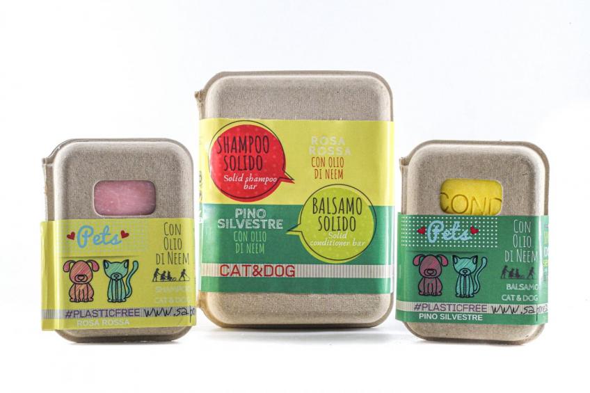 Shampoo e balsamo solidi Cat&Dog