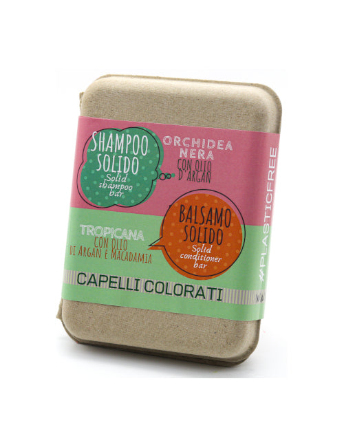 COMBO Shampoo + Balsamo solidi CAPELLI COLORATI Antichi Ricordi