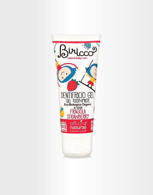 Dentifricio naturale per bambini FRAGOLA Biricco di Officina Naturae