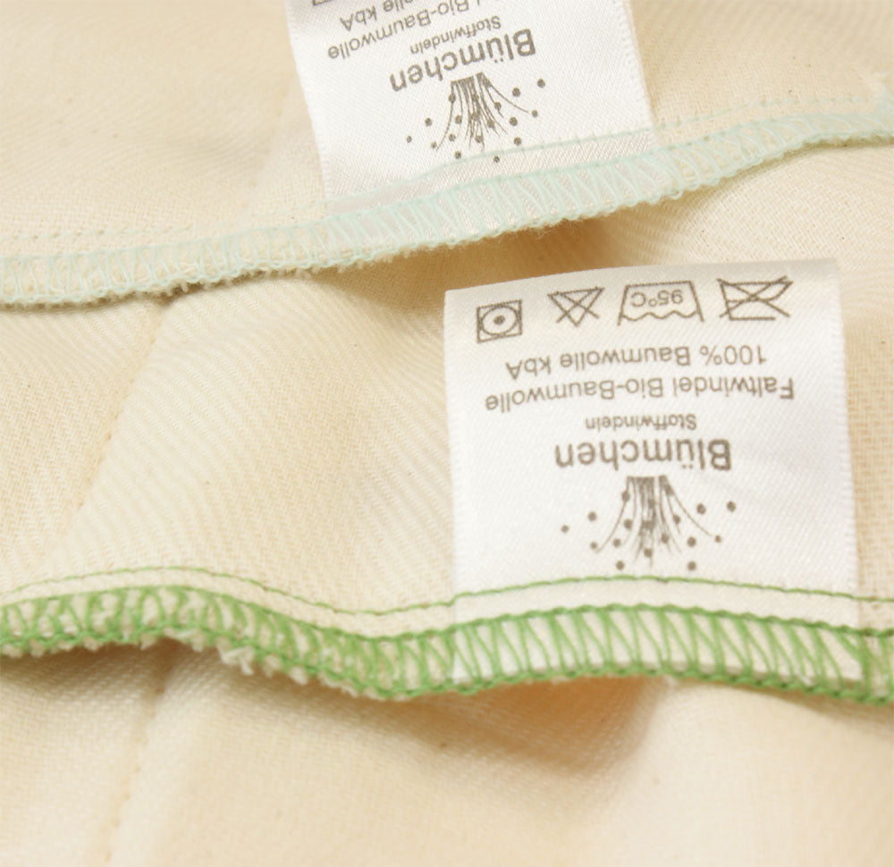 Blümchen Prefold TWILL in COTONE biologico certificato