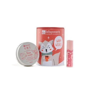 Salvadanaio Volpe artica Kit mani e labbra La Saponaria