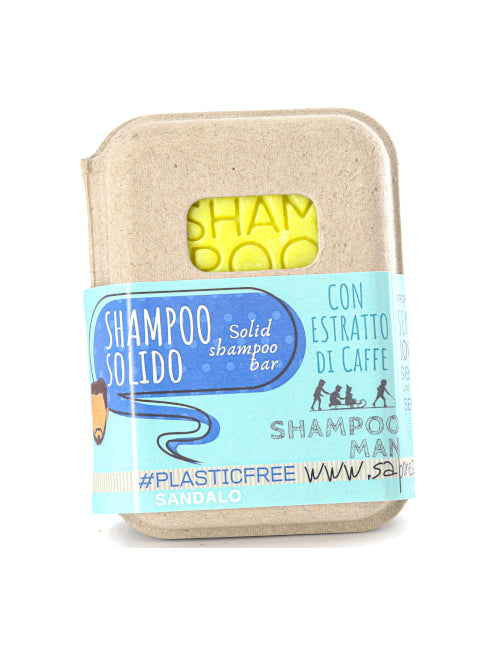 Shampoo solido al Sandalo UOMO e ANTICADUTA