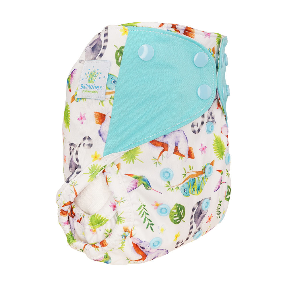 Cover Blumchen pannolino lavabile taglia unica 3-16 kg | Snaps