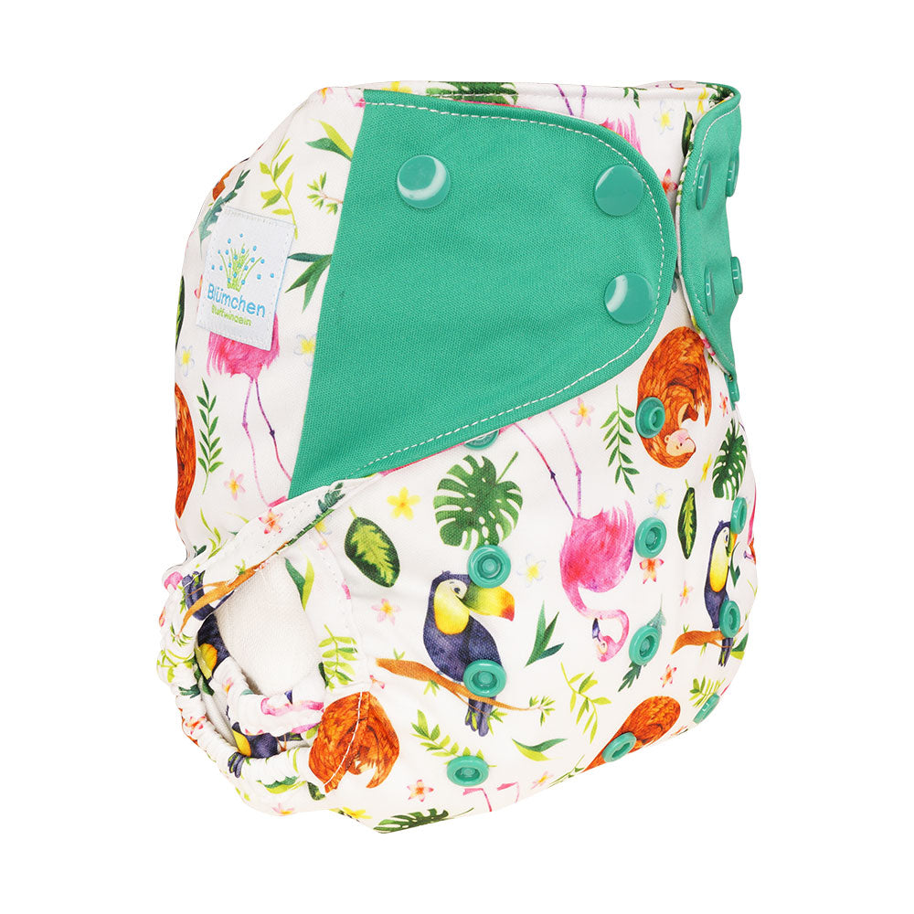 Cover Blumchen pannolino lavabile taglia unica 3-16 kg | Snaps