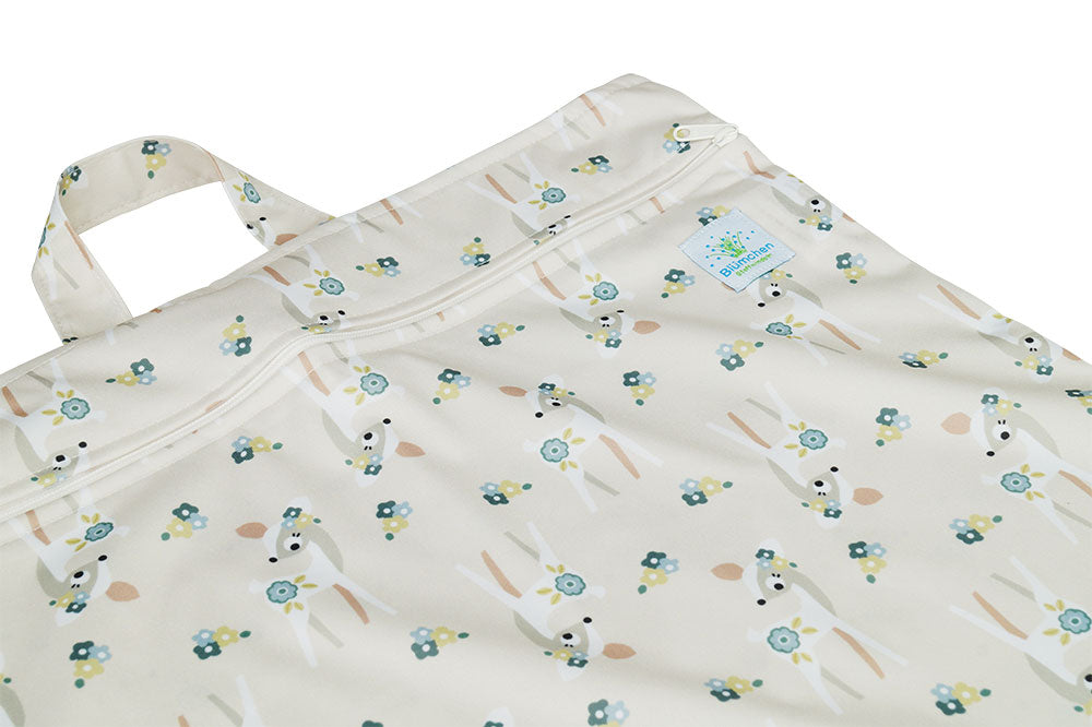 Wetbag pannolini lavabili XL Blümchen 40x66