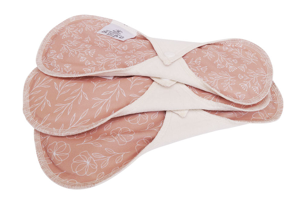 Assorbenti lavabili giorno 3 pz Blümchen in Cotone Biologico e Canapa