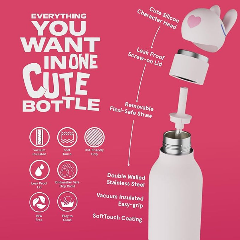 Borraccia Asobu Bestie – Bottiglia termica acciaio 500 ml per bambini