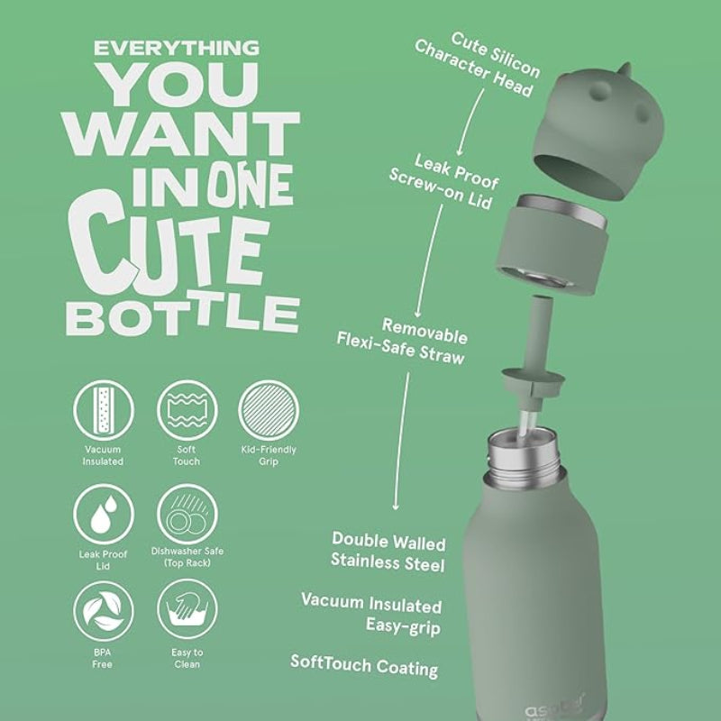 Borraccia Asobu Bestie – Bottiglia termica acciaio 500 ml per bambini