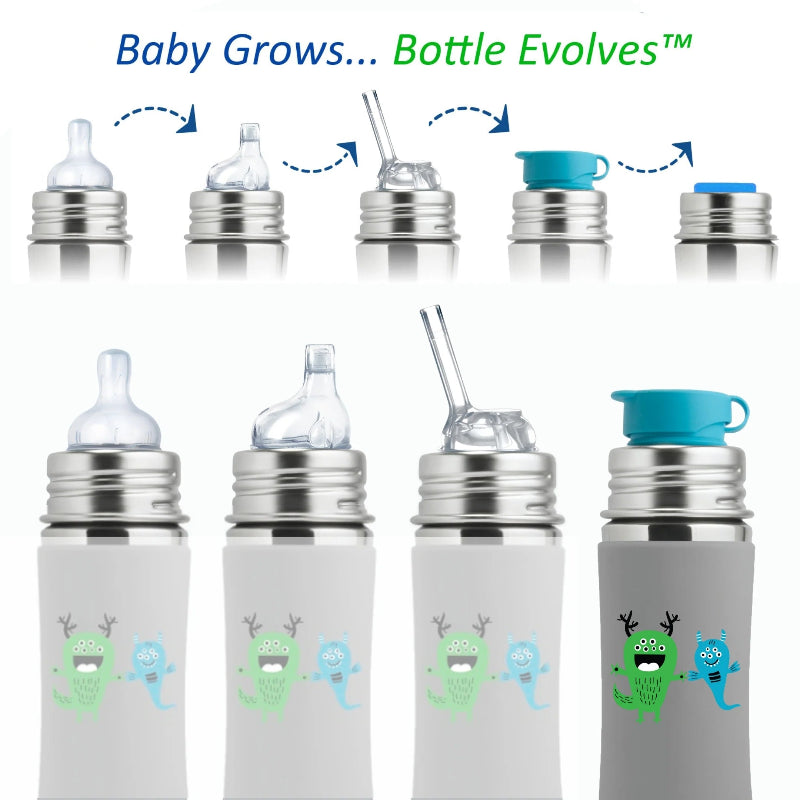 Tappo sportivo Pura in silicone medicale intercambiabile per borracce bambini