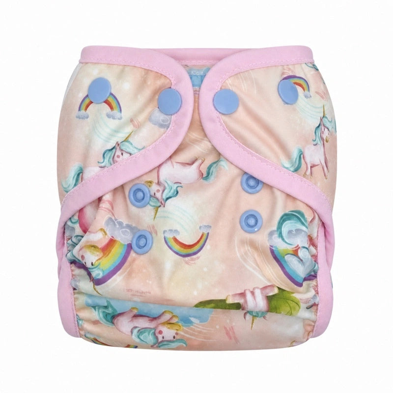 Cover PUL con bordatura morbida per pannolini pieghevoli