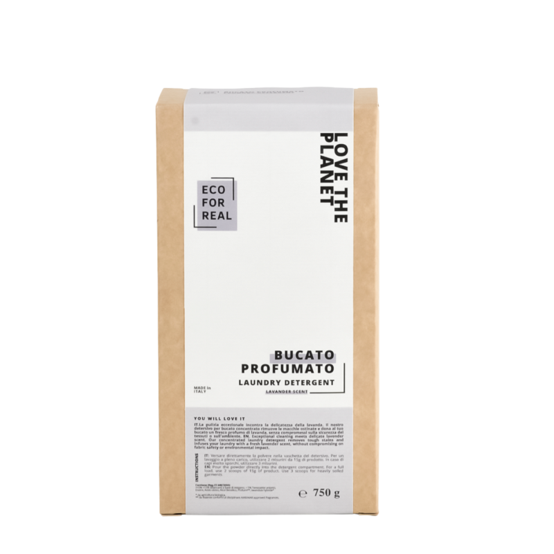 Detersivo in polvere lavanda | Pannolini e bucato profumato e sostenibile | 750gr