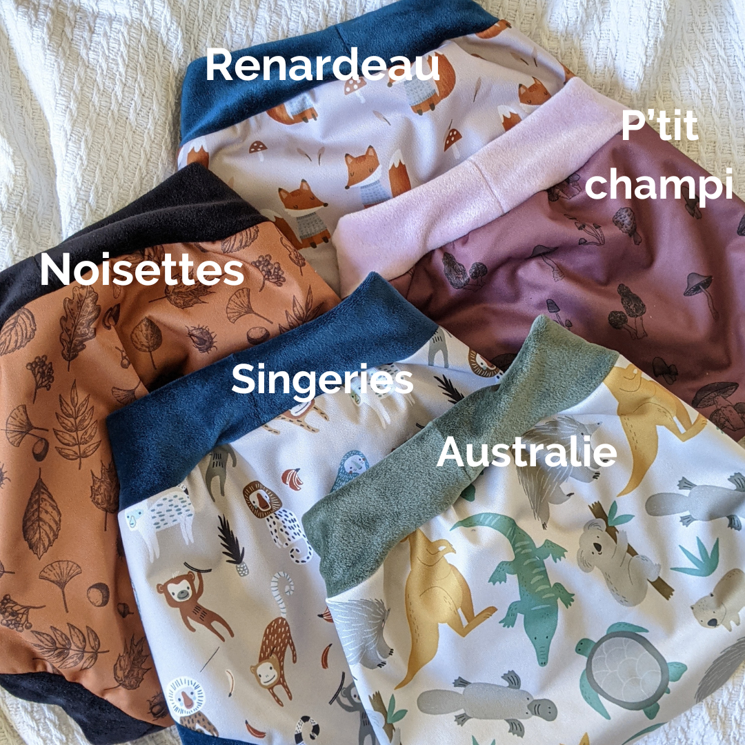 Cover a taglie in PUL e velluto Minky Bloome