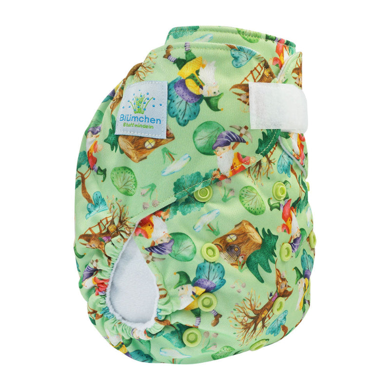 Pannolino lavabile Pocket Blümchen Velcro
