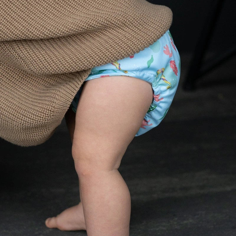 Pannolino lavabile con microfleece e cover impermeabile in PUL