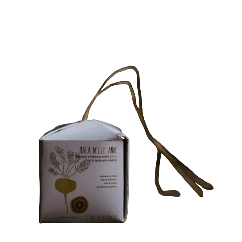 Shampoo solido anticaduta alla maca delle Ande