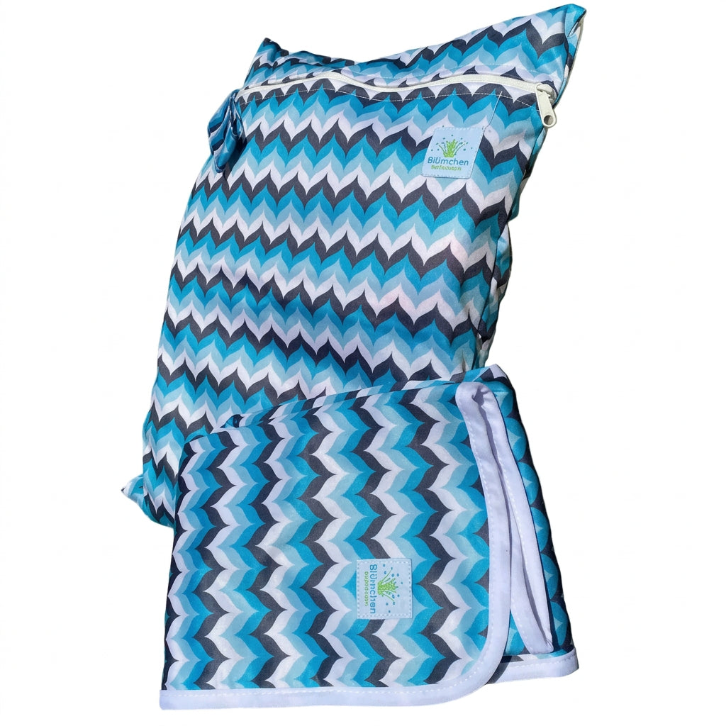 Wet bag con fasciatoio da viaggio per cambio neonato