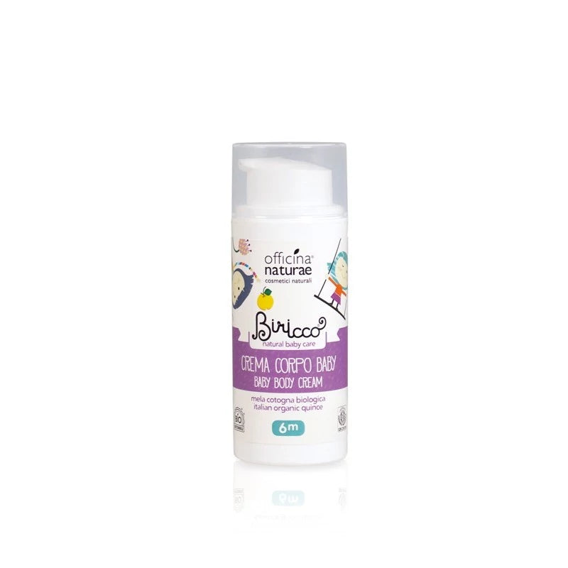 crema corpo baby biricco naturale con mela cotogna biologica
