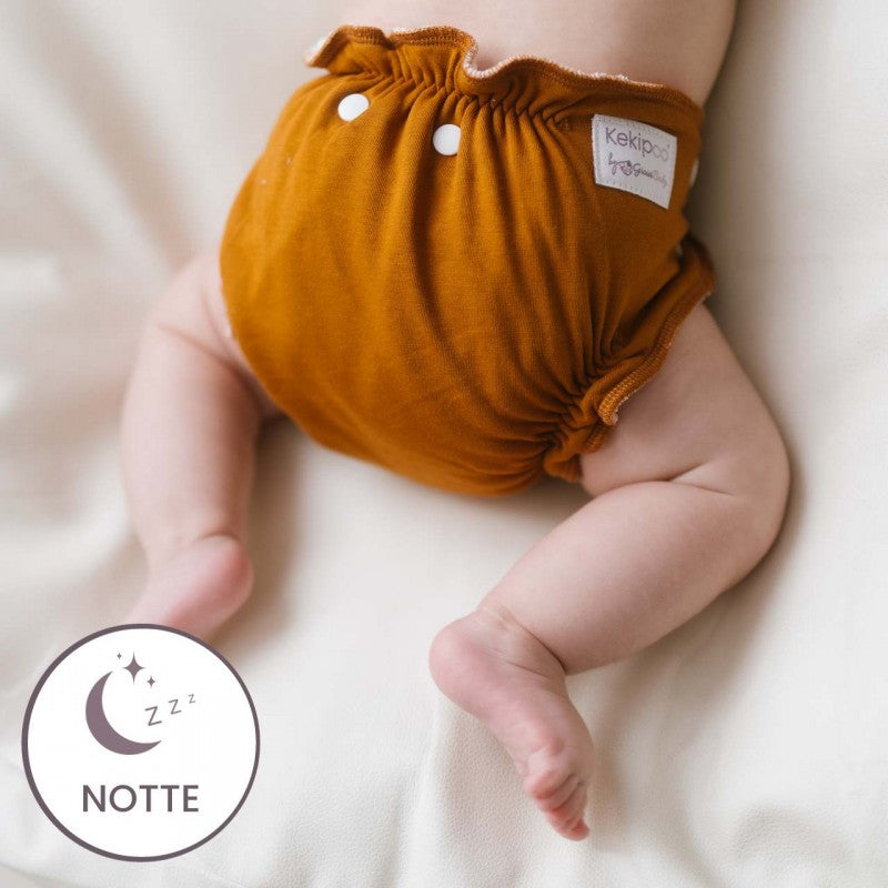 Pannolino lavabile Fitted da notte Taglia Unica - Kekipoo'