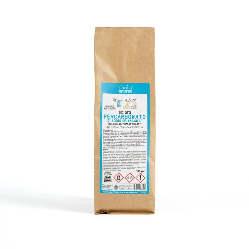 Percarbonato Sbiancante Solara 500 g in sacchetto di carta eco-friendly