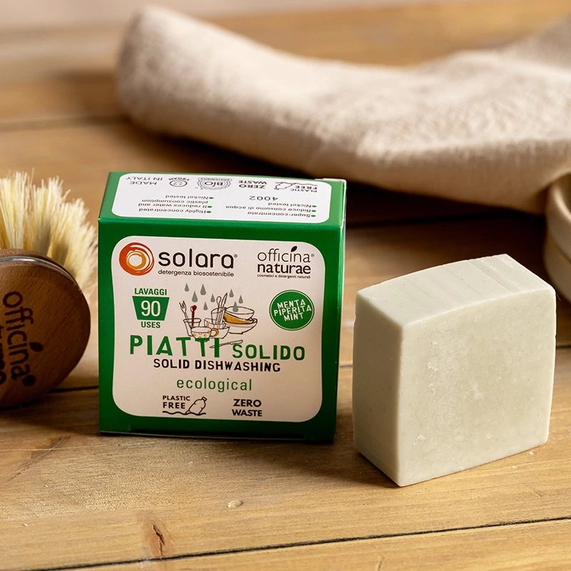 detersivo piatti solido menta piperita solara plastic free