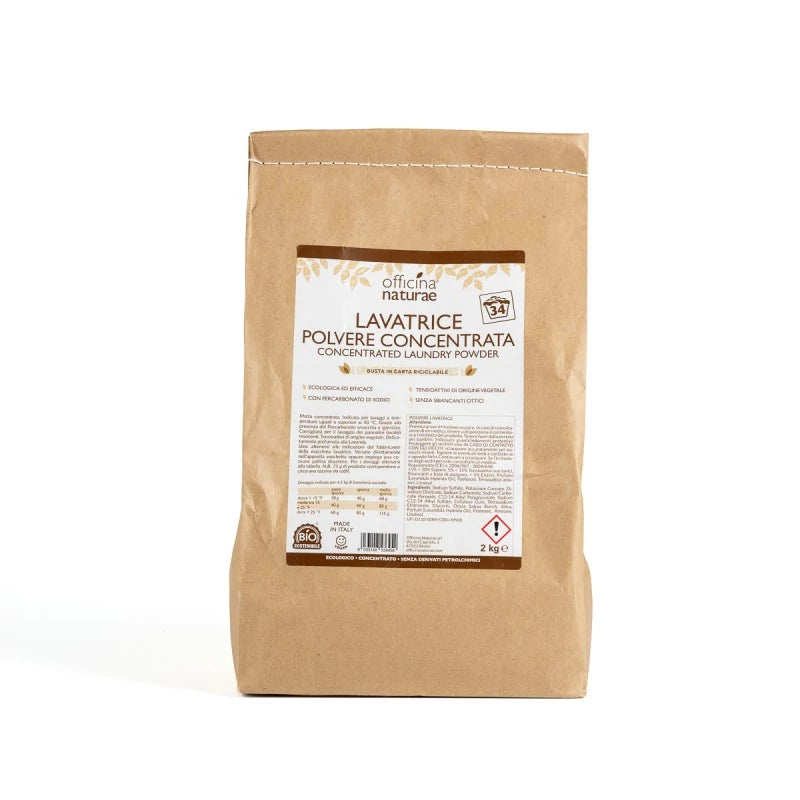 polvere lavatrice ecologica officina naturae sacchetto carta